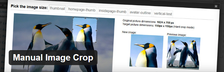 Wordpress плагин: Manual Image Crop