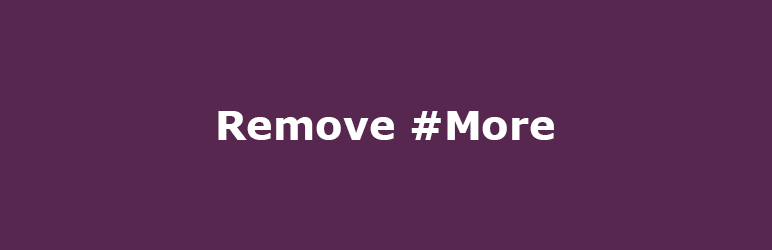 «Remove more» плагин для WordPress